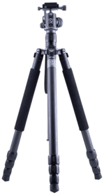 Riton Optics Carbon Fiber Tripod features an adjustable length and carry bag